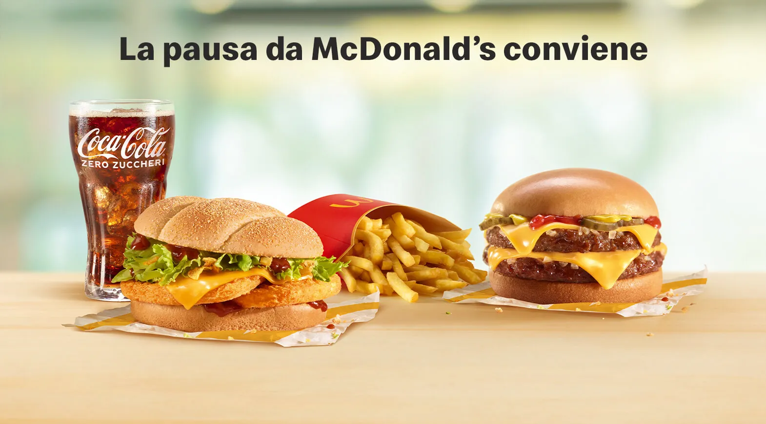 La pausa da McDonald’s conviene
