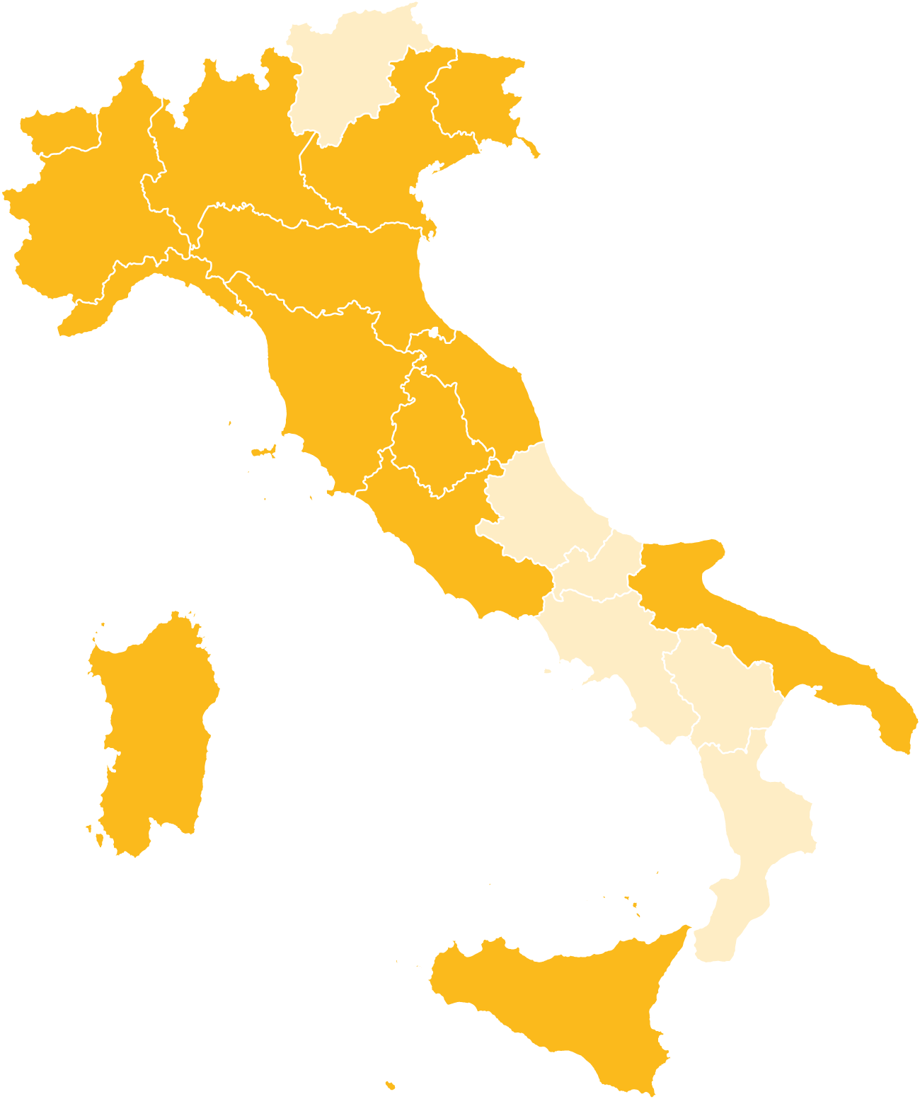 Mappa dei partner e ristoranti aderenti al Banco Alimentare McDonald's