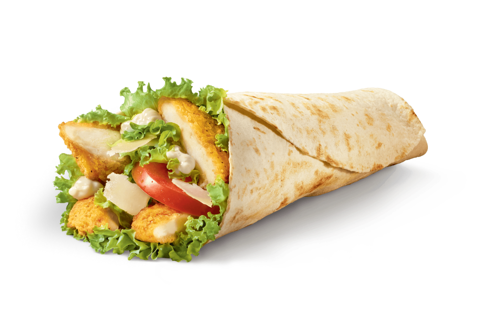 McWrap® con petto di pollo croccante e Parmigiano Reggiano