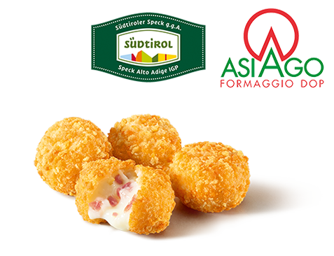 Pepite con Asiago DOP e Speck Alto Adige IGP Pepite con Asiago DOP e Speck Alto Adige IGP