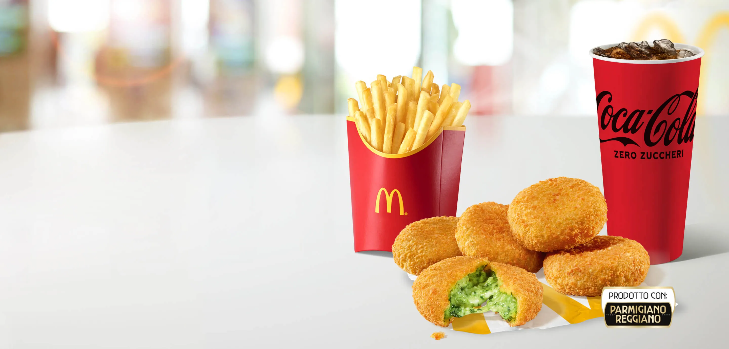 Crocchette con spinaci e Parmigiano Reggiano Menu