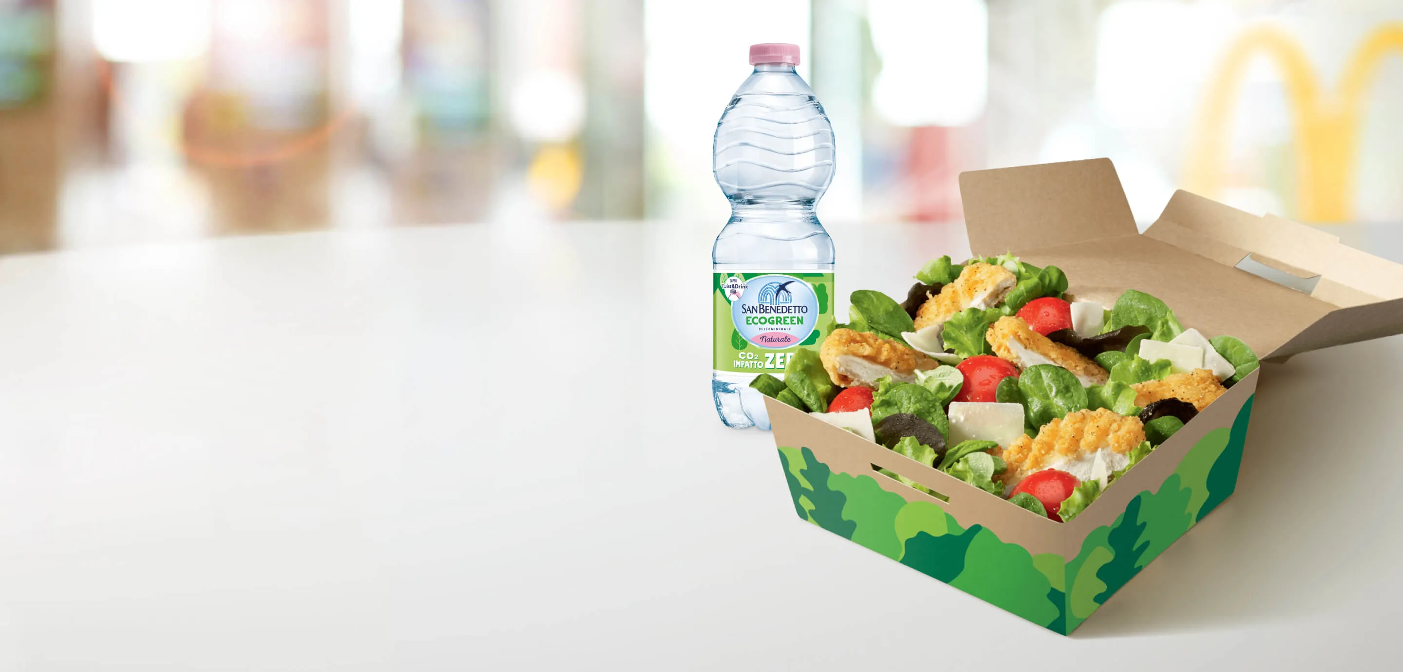 Menu Insalata con petto di pollo croccante, Pomodoro di Pachino IGP e Grana Padano DOP