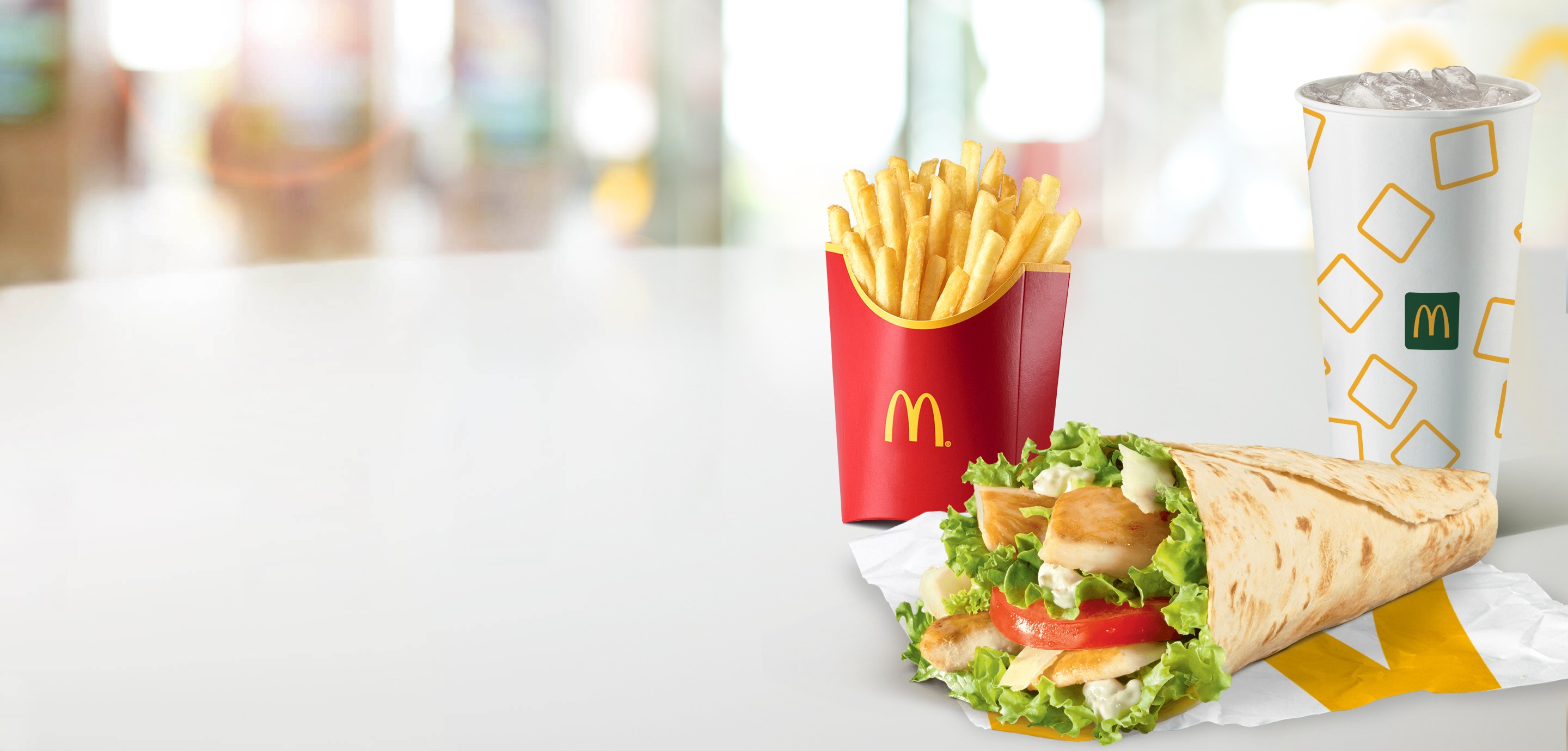 McWrap® con petto di pollo alla piastra e Parmigiano Reggiano Menu