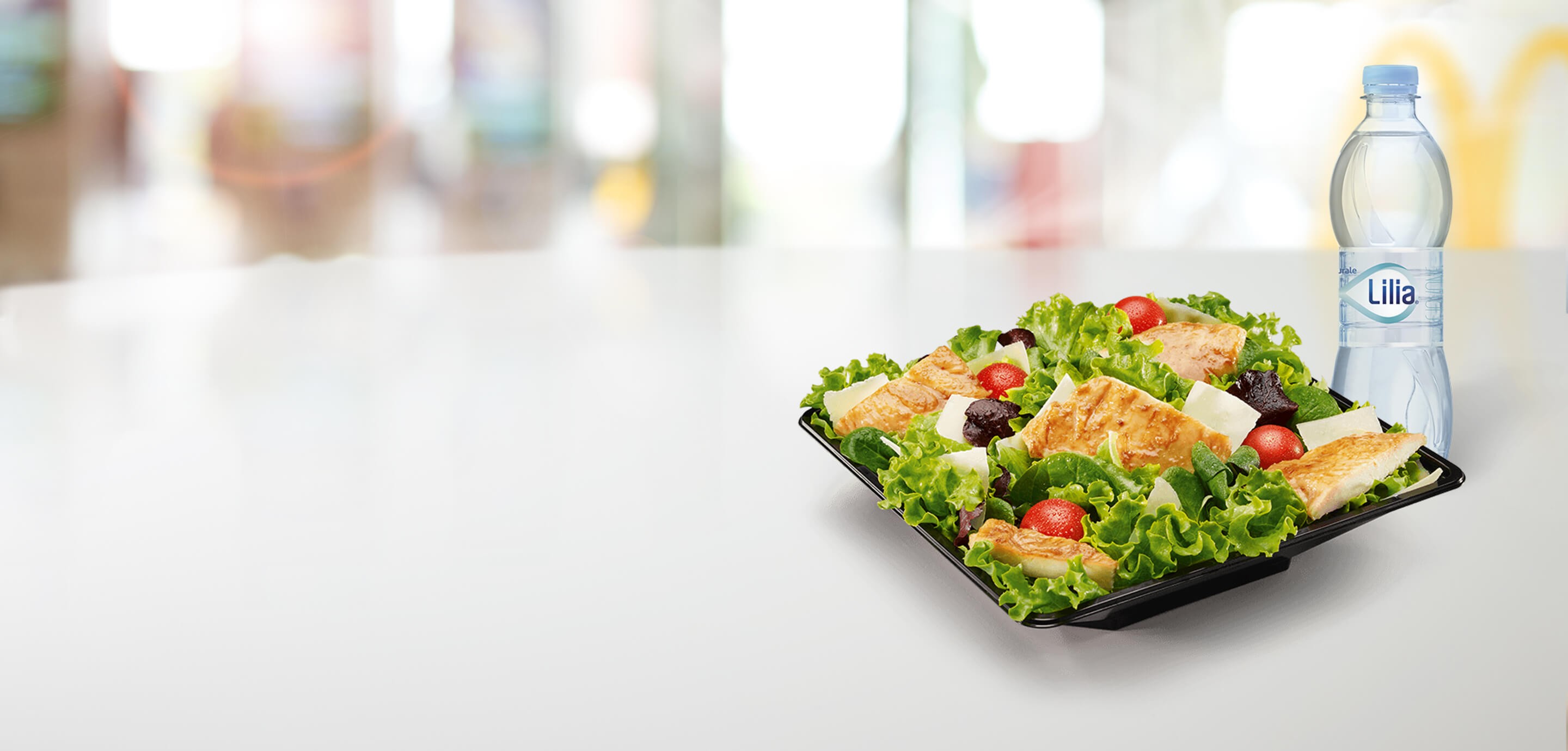 Menu Caesar Salad con pollo alla piastra