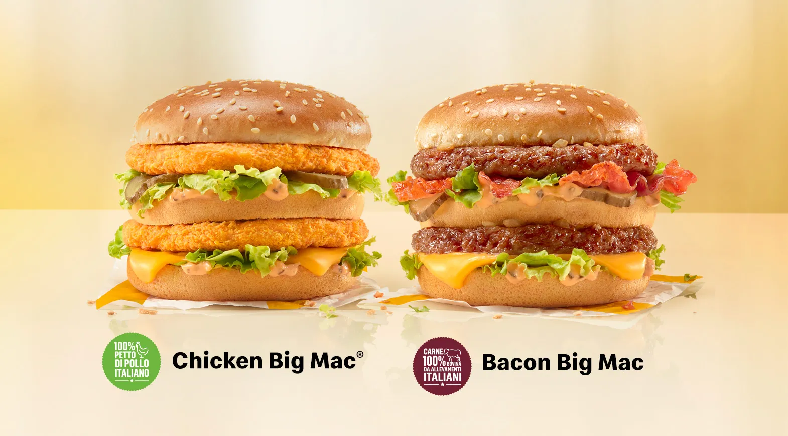 Sono tornati i Chicken Big Mac® e Bacon Big Mac.