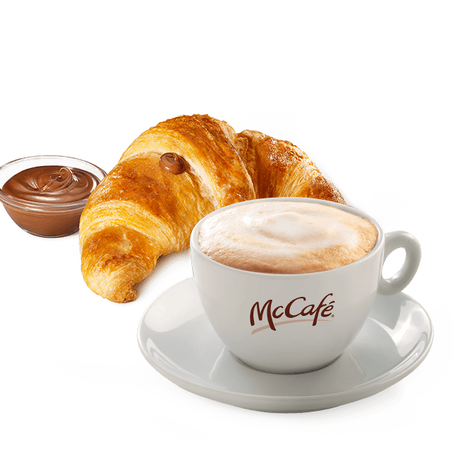 Menu cappuccino + croissant alla Nutella