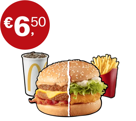 Crispy McBacon®, McChicken® o Big Mac® Menu