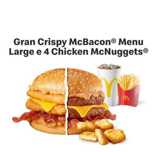Gran Crispy® Variation Menu Large + 4 Chicken McNuggets®