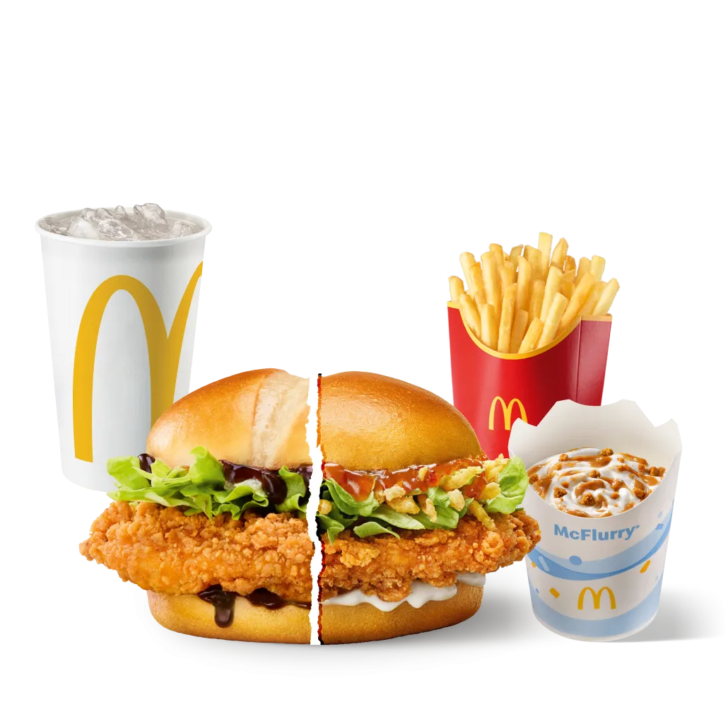 Big Tasty® Menu Large a scelta o McCrunchy® Chicken Menu Large a scelta e un McFlurry®