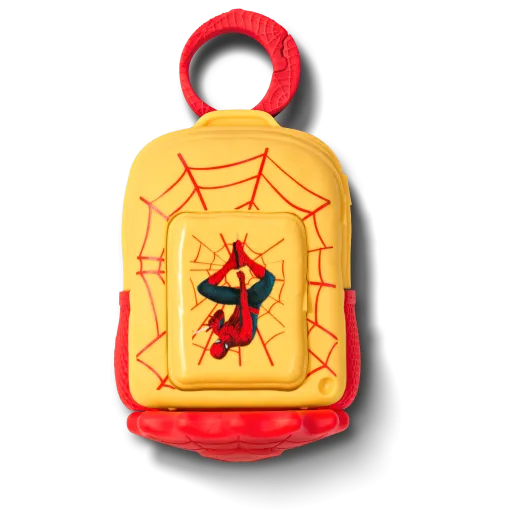 Yellow & Red Spider Web Backpack