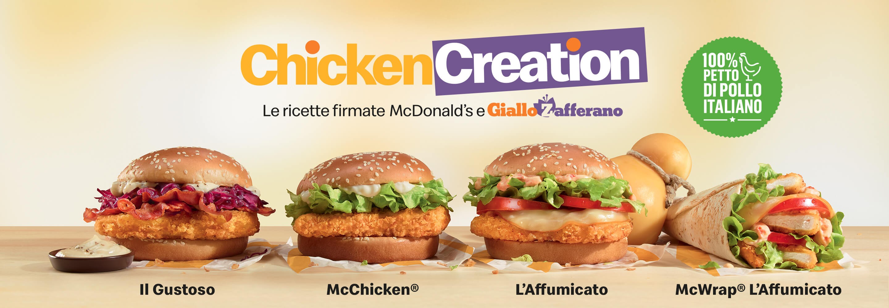 Chicken Creation - Le ricette firmate McDonald's e Giallo Zafferano
