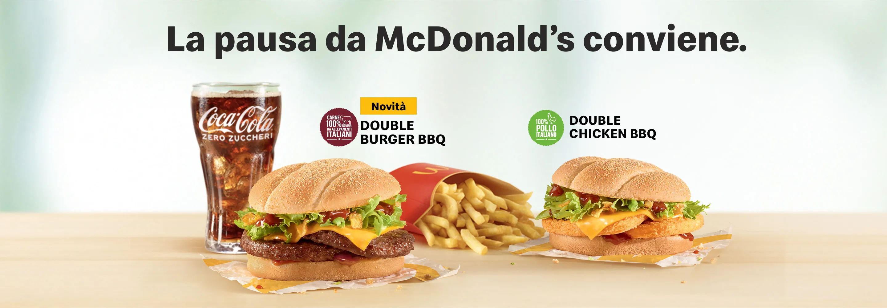 La pausa da McDonald’s conviene.