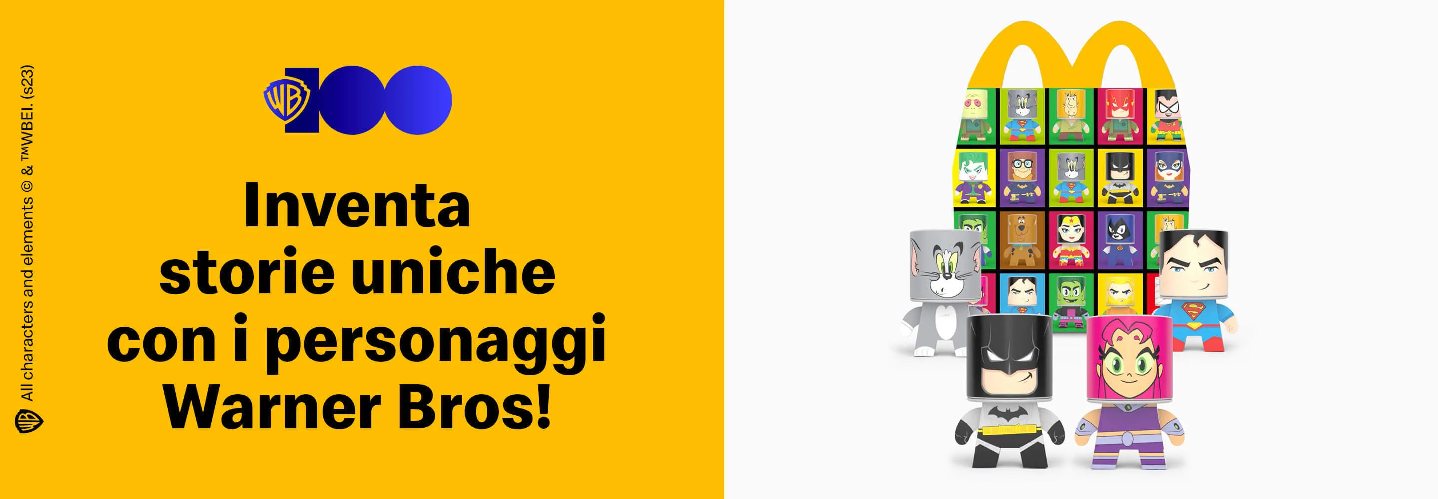 Inventa storie uniche con i personaggi Warner Bros!