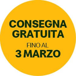 Consegna gratuita fino al 3 marzo