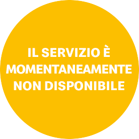 Il servizio è momentaneamente non disponibile