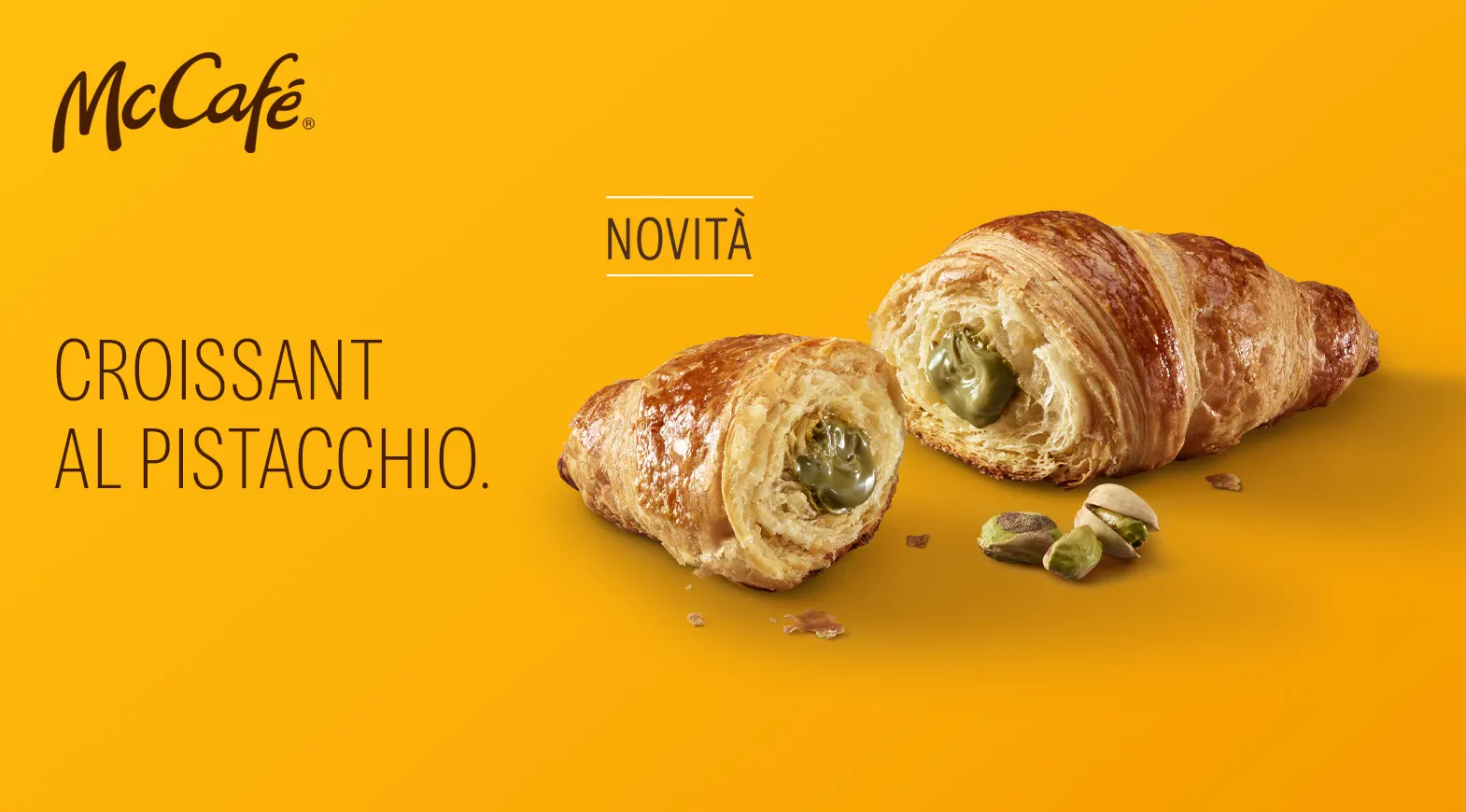 Nuovo croissant al pistacchio.