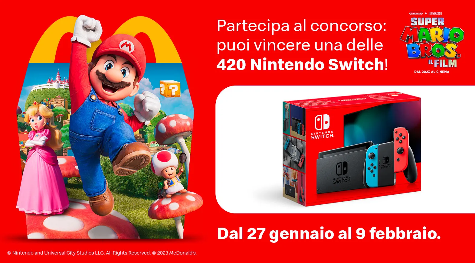 Partecipa al concorso: puoi vincere una delle 420 Nintendo Switch!