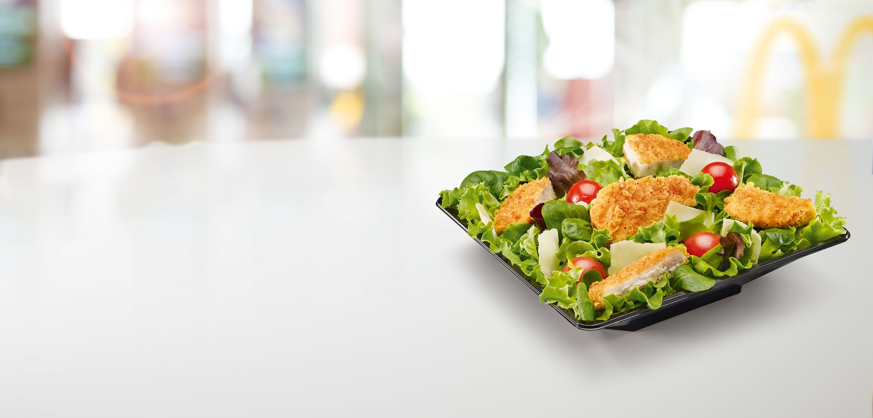 Caesar Salad con pollo croccante