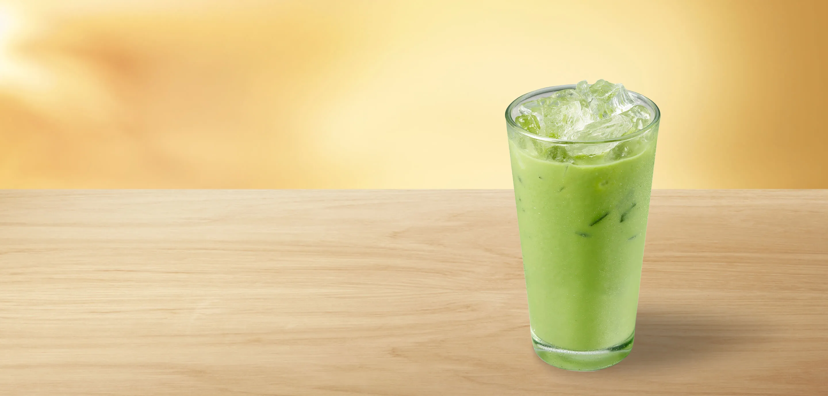 Iced Coconut Matcha latte