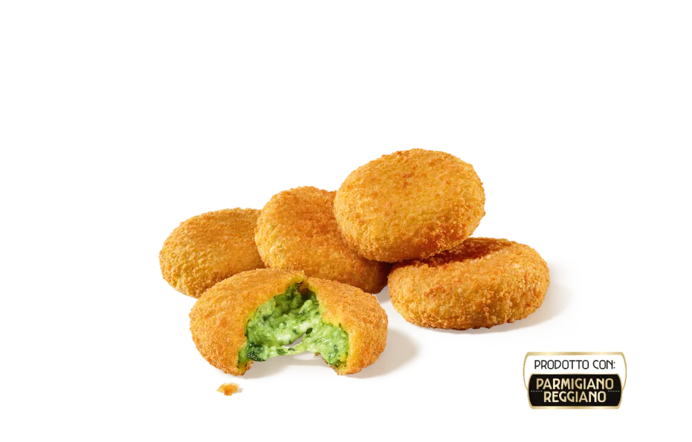 Crocchette con spinaci e Parmigiano Reggiano