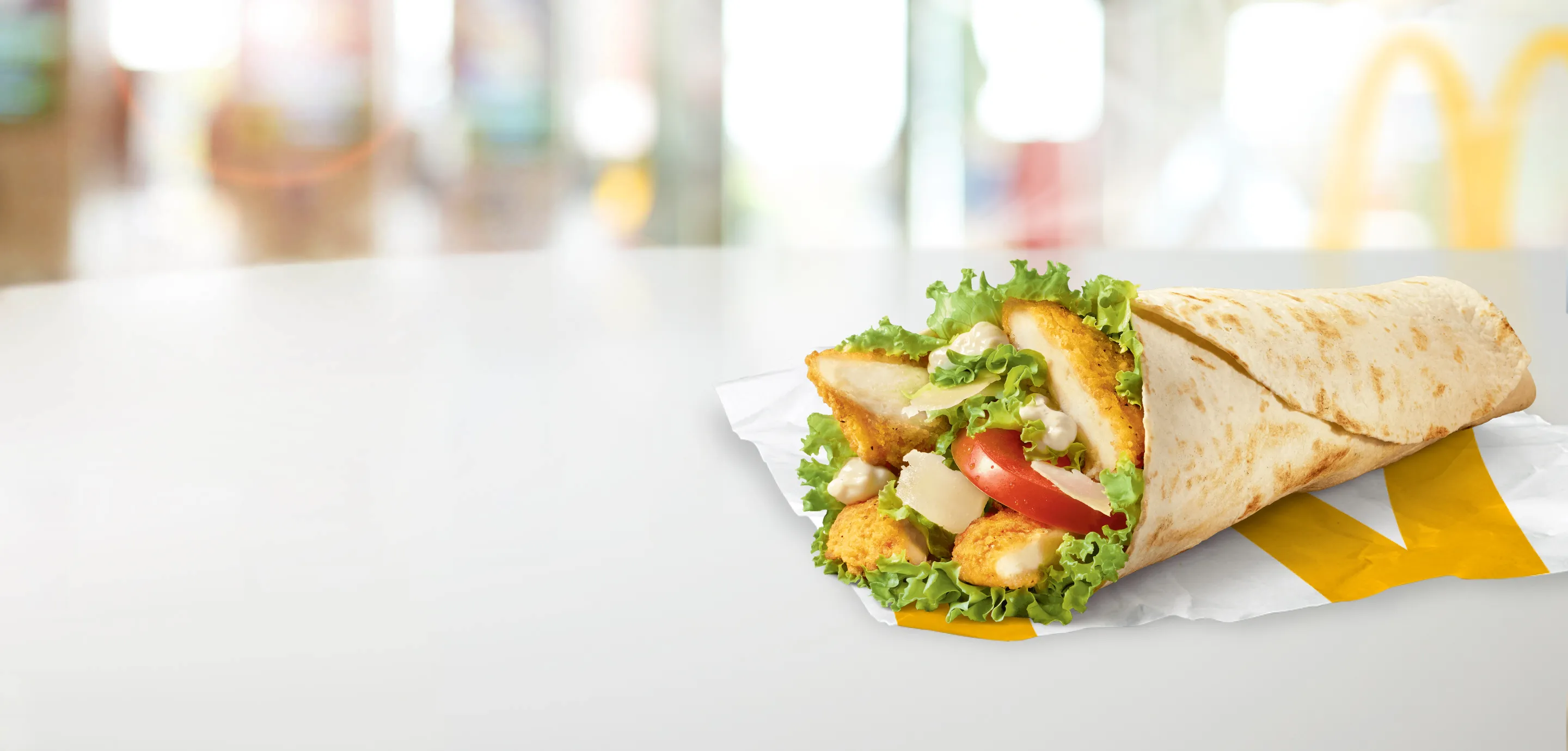 McWrap® con petto di pollo croccante e Grana Padano DOP