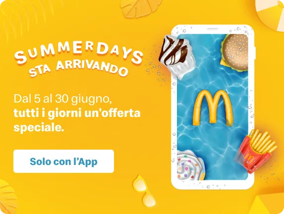 Summerdays sta arrivando! Dal 5 al 30 giugno, tutti i giorni un'offerta speciale.