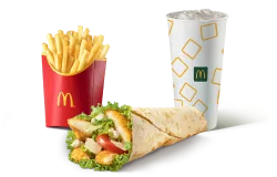 McWrap® con petto di pollo croccante e Parmigiano Reggiano menu