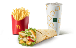 McWrap® con petto di pollo croccante e Parmigiano Reggiano menu